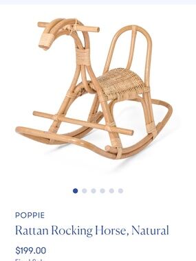 Used a few times rattan poppie rocking horse